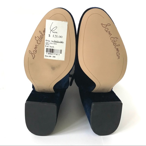 Sam Edelman Taye Velvet Ankle Boots - Picture 11 of 16